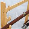 SUYUDD 16/24 Tier Sword Holder Stand, Double Side Wooden Katana Display Stand Samurai Sword Stand Display Rack Katana Stands Sword Hanger for Wakizashi and Standard Swords, 9 view 3