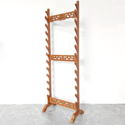 Sword Holder Katana Stand | Floor Standing Swords Rack, 5-12 Floors Vertical Display Stand Sword Hanger - Floor Multi-Layer Sword Holder for Katana Wakizashi & Samurai Swords