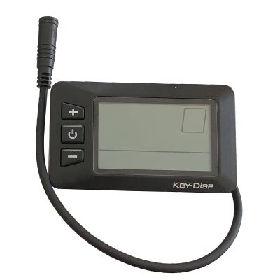 Ebike Bicycle LCD Display Meter 24V 36V 48V Key-Disp KD21C Electric Bike Cycling Computer Conversion Kit 0.9in/22.2mm E-Bike Handlebar with UART Communication Protocol (5 pin Female)