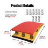 Durable Gymnastics Springboard with Red Anti-Skid Jump Pad for Adults Kids, Curved Springboard for Sports Club/Martial, Improving ing Skills (Size : 6 SPRINGS120X60X26CM) () view 2