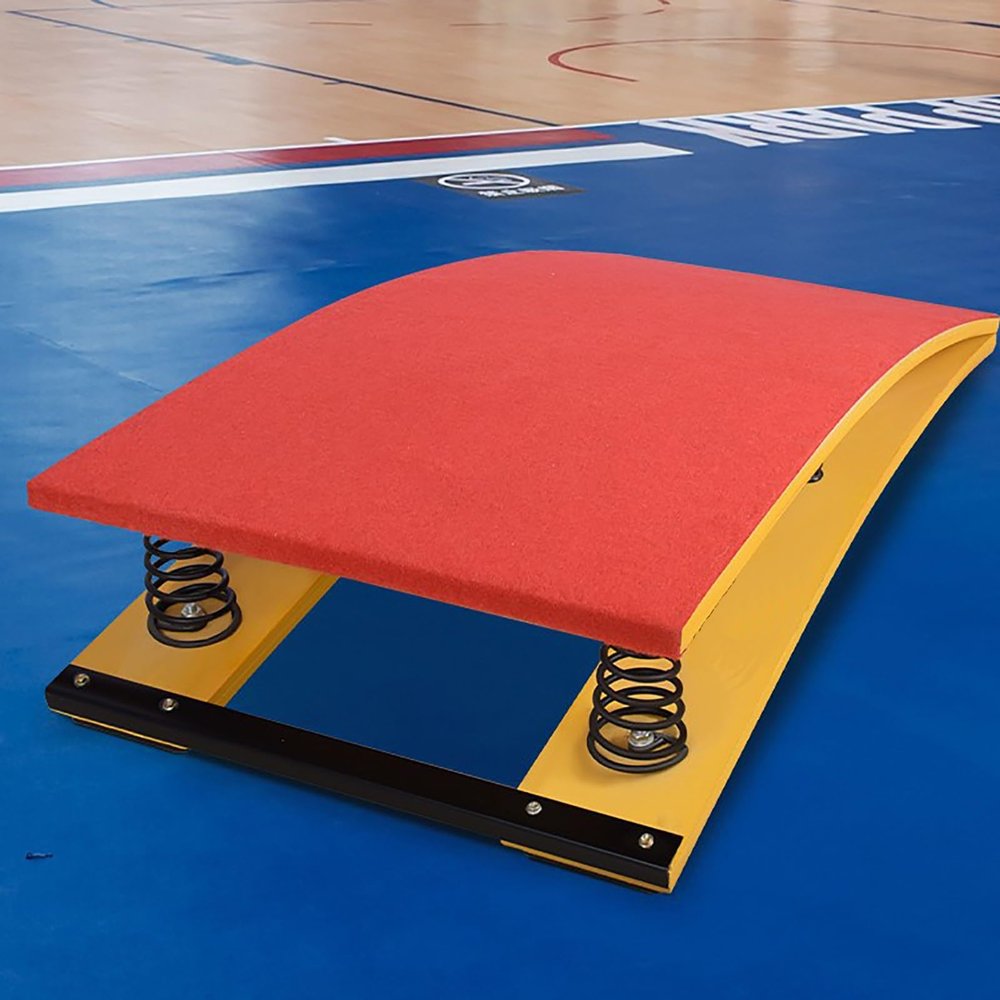 Pro Gymnastics Springboard Vault for Kids & Adult, High Bounce Springboards Improving Vaulting Skills, Curved Spring Board for Home/Sports Club (Size : 4 SPRINGS50X80X20CM) ()