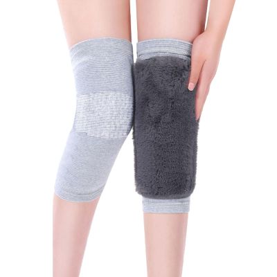 LUNCHS Thermal Knee Brace with Fleece Lined,Stretch Knit Knee Pads Leg Sleeves for Arthritic,Dancing,Yoga,Sports,Knees Protective (Color : A, Size : XX-Large)