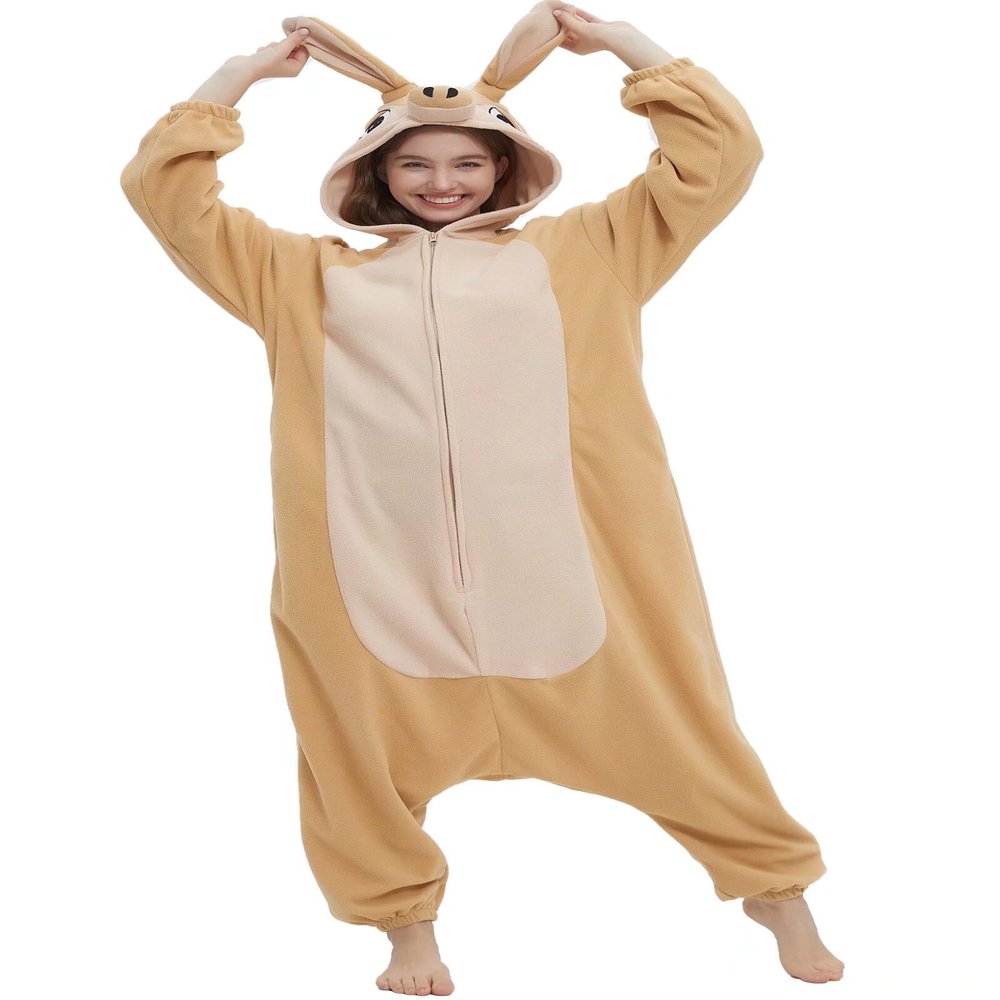 DarkCom Unisex Adult Cosplay Aardvark Onesie Halloween Costume Christmas Pajamas for Women Men X-Large