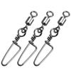 ENERHIKE Fishing Snap Swivel High Strength Rolling Swivel with Coastlock Snap Steel Swivel 100LB Saltwater Freshwater Fishing Corrosion Resistant 50pcs view 1