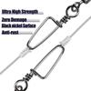 ENERHIKE Fishing Snap Swivel High Strength Rolling Swivel with Coastlock Snap Steel Swivel 100LB Saltwater Freshwater Fishing Corrosion Resistant 50pcs view 3
