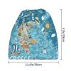 Mens Womens Winter Beanie Hat Scarf Set Warm Knit Thick Fleece Lined Cap Neck Warmer,Greece Map Print view 3