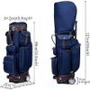 KouRy Golf Stand Bag with Fully Lined Dividers, Snap-On Rain Cover, UV Protection, and 9 Pockets - Resilient Design, Not Easily Deformed view 2