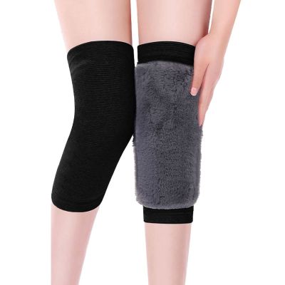 LUNCHS Thermal Knee Brace with Fleece Lined,Stretch Knit Knee Pads Leg Sleeves for Arthritic,Dancing,Yoga,Sports,Knees Protective (Color : B, Size : Medium)