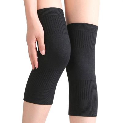LUNCHS Unisex Wool Warming Knee Pads,Leg Sleeves Support Stretchy Knitting Knee Braces for Arthritis Relief,Cycling,Jogging (Color : C, Size : Large)