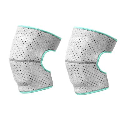 LUNCHS Protective Sponge Knee Pads,Soft Breathable Knee Brace Fit Support for Dancing/Yoga/Sports/Exercise/Tennis/Cycling (Color : Grey)