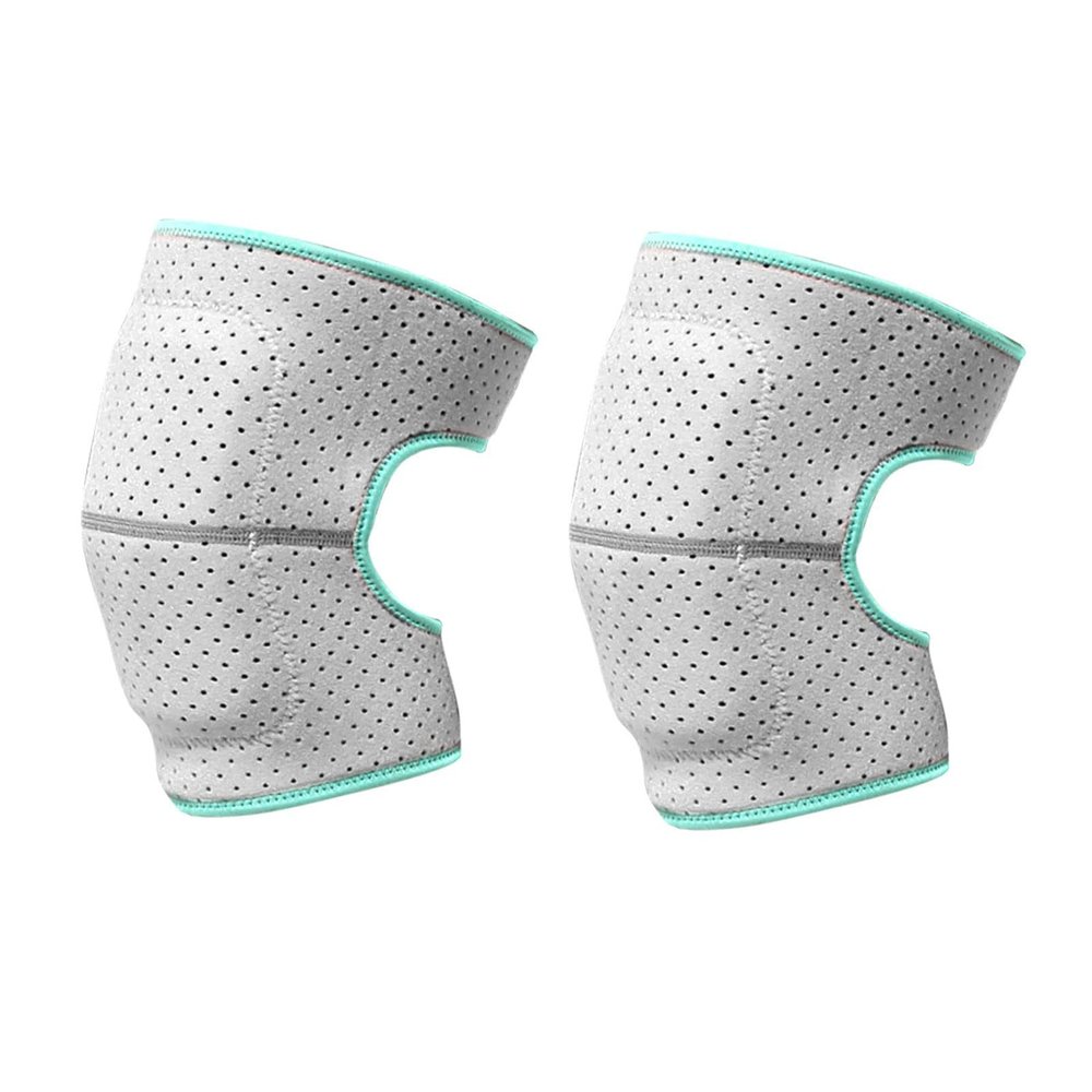LUNCHS Protective Sponge Knee Pads,Soft Breathable Knee Brace Fit Support for Dancing/Yoga/Sports/Exercise/Tennis/Cycling (Color : Grey)