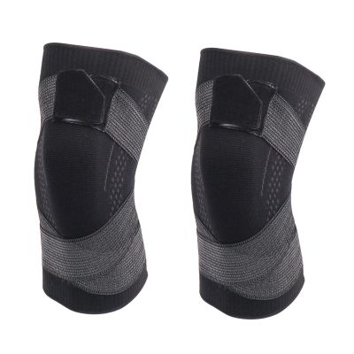 LUNCHS Stretchy Knee Braces with Adjustable Strap, Knitting Knee Sleeves for Women Joint Pain, Knee Support for Working,Running,ect. (Color : Black, Size : XX-Large)