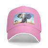 YYHWHJDE Cartoon Elephant Picture Unisex Baseball Cap Pink : Breathable, Lightweight view 2