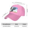 YYHWHJDE Cartoon Elephant Picture Unisex Baseball Cap Pink : Breathable, Lightweight view 4