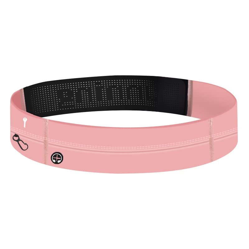 Men's Invisible Waist Bag Outdoor Marathon Mobile Phone Storage Belt Fitness Sports Large Capacity Running Belt With Water Bottle (pink)