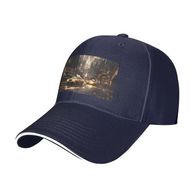 YYHWHJDE New York Fashion City Picture Unisex Baseball Cap Navy Blue : Breathable, Lightweight