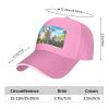 YYHWHJDE Cartoon Lambs Picture Unisex Baseball Cap Pink : Breathable, Lightweight view 4