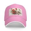 YYHWHJDE Vintage Vine Flower Picture Unisex Baseball Cap Pink : Breathable, Lightweight view 2