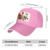 YYHWHJDE Vintage Vine Flower Picture Unisex Baseball Cap Pink : Breathable, Lightweight view 4