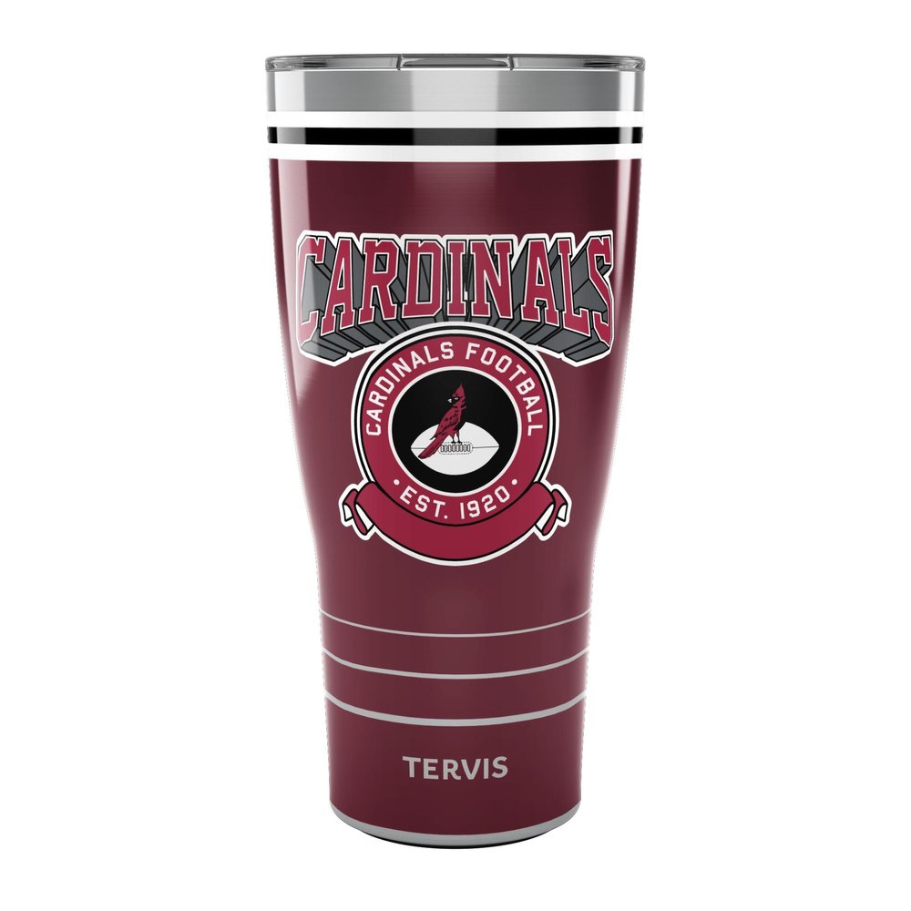 Tervis Traveler NFL Arizona Cardinals - Vintage Triple Insulated Tumbler Travel Cup Keeps Drinks Cold & Hot, 30oz, Stainless Steel
