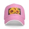 YYHWHJDE Wildflower sunflowe Picture Unisex Baseball Cap Pink : Breathable, Lightweight view 2