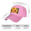 YYHWHJDE Wildflower sunflowe Picture Unisex Baseball Cap Pink : Breathable, Lightweight view 4
