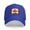 YYHWHJDE Canadian Flag Pattern Unisex Baseball Cap Blue : Breathable, Lightweight view 2