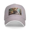 YYHWHJDE Cute Leopard Picture Unisex Baseball Cap Gray : Breathable, Lightweight view 2