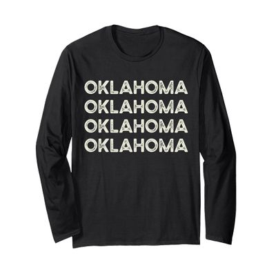 Retro Oklahoma Long Sleeve T-Shirt