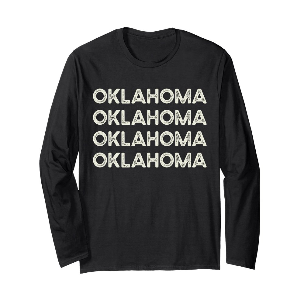 Retro Oklahoma Long Sleeve T-Shirt