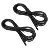 PATIKIL 10Ft Speed Jump Rope Replacement Cable, 2 Pack 4.5mm Professional Skipping Rope Replacement for High-Speed Jump Ropes, Black view 1
