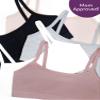 Fruit of the Loom Girls Cotton Training Bras, Bras for Girls 8-10, 10-12 and Bra for Teen Girls 14-16, Big Girl Bra in Fun Colors and Prints Rose Shadow/Premium Plum/White/Grey Heather/Black XL view 3