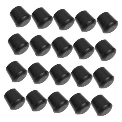 BIUDECO 20pcs Rubber Leg Caps for Trampoline Anti-Slip Wear-Resistant Furniture Protectors Easy to Install Fits Round Tube for Chairs and Tables