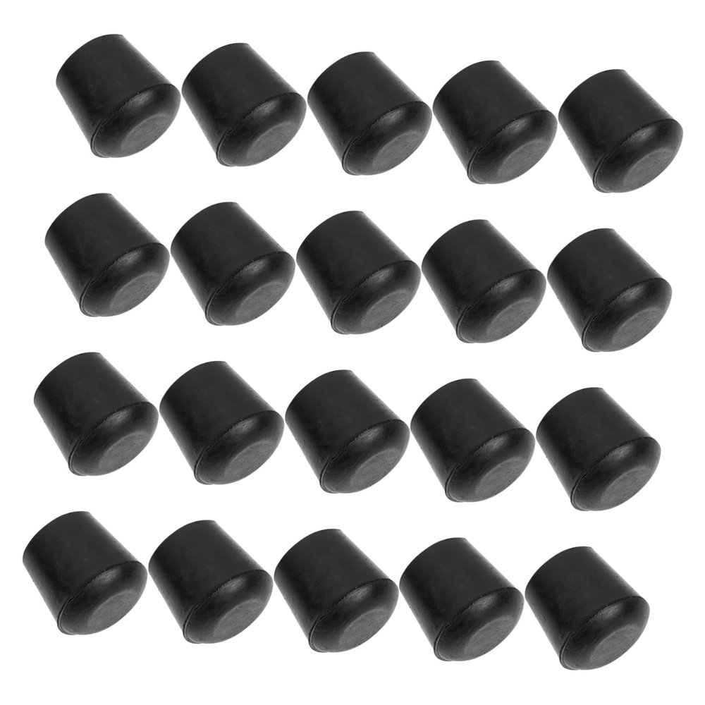 BIUDECO 20pcs Rubber Leg Caps for Trampoline Anti-Slip Wear-Resistant Furniture Protectors Easy to Install Fits Round Tube for Chairs and Tables