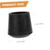 BIUDECO 20pcs Rubber Leg Caps for Trampoline Anti-Slip Wear-Resistant Furniture Protectors Easy to Install Fits Round Tube for Chairs and Tables view 3