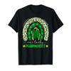 One Lucky Pharmacist Rainbow St Patricks Day Leopard T-Shirt view 1