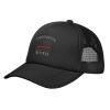 Adult Mesh Baseball Cap with Firefighter Fireman Retired American Flag, Personalized Adjustable Trucker Caps Casual Dad Hat Sun Hat Black view 1