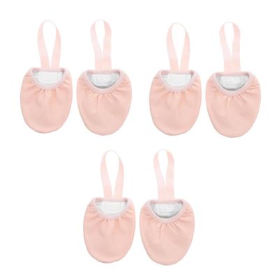 Healvian 3 Pairs Dance Shoes Half Soles Women Breathable Flat Dance Shoes Elastic Band for Ballet Yoga Folk Modern Ballroom Jazz