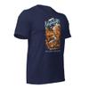 Adventure Sloth T-Shirt, Hiking Sloth Shirt, Fall Hiker Sloth Tshirt, Solth Lover Gift, Hiking Enthusiast Tee, Nature Walking Navy view 3
