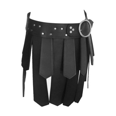 Aymzbd Roman Tassel Skirt Armors Costume Accessory Cosplay Costume Roman Soldier Costume, Black