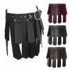 Aymzbd Roman Tassel Skirt Armors Costume Accessory Cosplay Costume Roman Soldier Costume, Black view 4