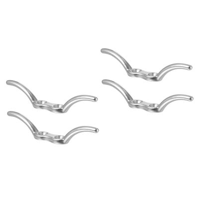 SUPVOX 4pcs Dock Cleats for Men Boat Cleats for Men Kayak Accessories Grade Stainless Steel Latches