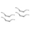 SUPVOX 4pcs Dock Cleats for Men Boat Cleats for Men Kayak Accessories Grade Stainless Steel Latches view 1