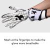 JEOZBM Football Gloves, Football Gloves Football Receiver Gloves, Breathable Stretch Sports Gloves for Youth and Adult(L-White) view 2