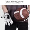 JEOZBM Football Gloves, Football Gloves Football Receiver Gloves, Breathable Stretch Sports Gloves for Youth and Adult(L-White) view 3