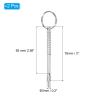 PATIKIL 316 Stainless Steel Quick Release Pin 2 Pack Bimini Top Pin Usable Length 2.63", Total Length 3", Dia 0.2" Boat Marine Hardware with Drop Cam & Spring for Deck Boat Bimini Top view 2