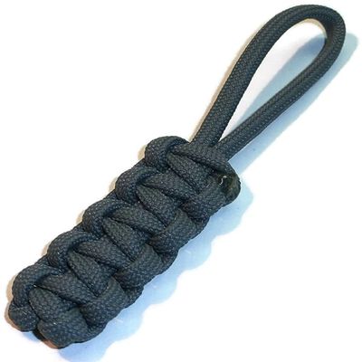 RedVex Zipper Pulls - Knife Lanyards - Equipment Lanyards - Paracord Cobra Style - Choose Your Color & Size (Qty 3) (Gray (Charcoal), 4 inch)