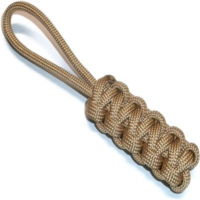RedVex Zipper Pulls - Knife Lanyards - Equipment Lanyards - Paracord Cobra Style - Choose Your Color & Size (Qty 3) (Gold, 6 inch)