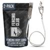 Fencing Club Fencing Foil/Saber Mask Cord, Elite Series, Head Wire Clamp Clip, Clear Wire, Competition Approved (2 Pack) view 1