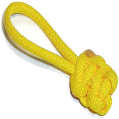 RedVex Zipper Pulls - Knife Lanyards - Equipment Lanyards - Paracord Cobra Style - Choose Your Color & Size (Qty 3) (Yellow, 2.5 inch)